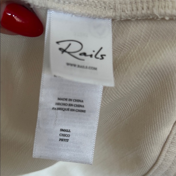 Rails Alma Cotton Blend Jacket in Stone White - Picture 4 of 16